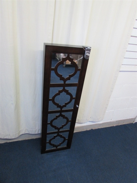 Wall Mount Mirrored Jewelry Armoire