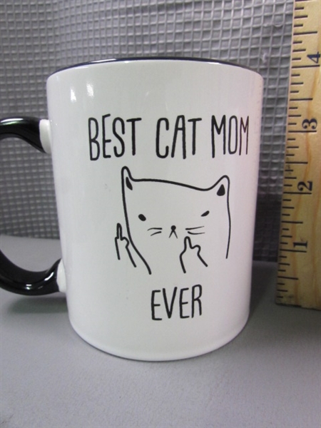 Cat Themed Mugs & Over The Door Hangers