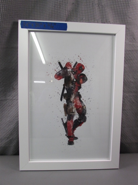 Framed Art Canvas Deadpool