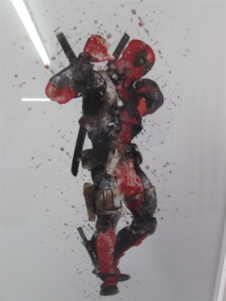 Framed Art Canvas Deadpool