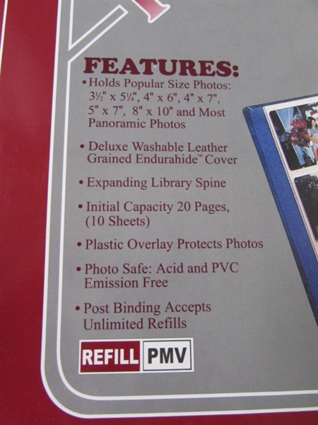 New- 3 Pk Deluxe Unlimited Capacity Albums & 3 Refill Packs