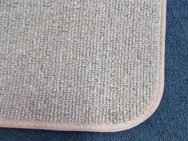 2'3 x 8' Beige Runner Rug W/Non-Slip Back