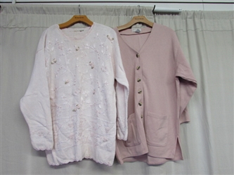 Ladies Pink Sweaters