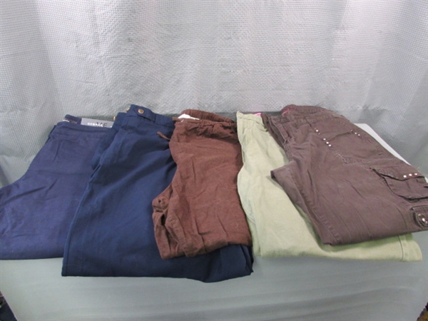 5 Pairs Women's Capris & Pants