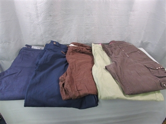 5 Pairs Womens Capris & Pants