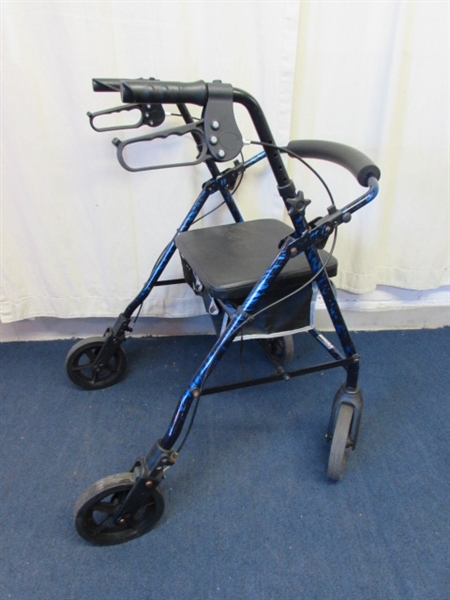 Walker with Storage Seat