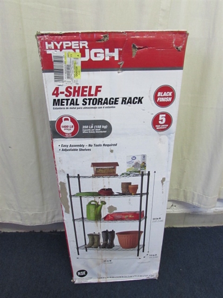 Hyper Tough 4-Shelf Metal Wire Shelf Unit