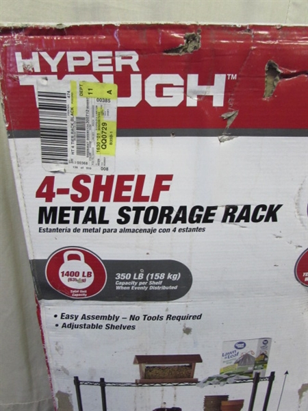 Hyper Tough 4-Shelf Metal Wire Shelf Unit