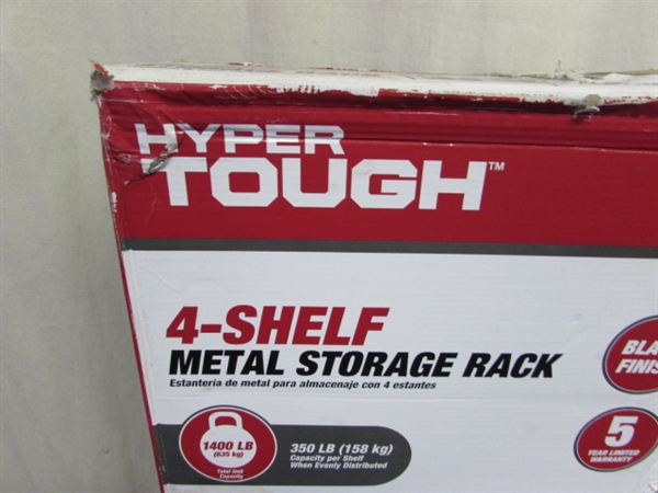 Hyper Tough 4-Shelf Metal Wire Shelf Unit