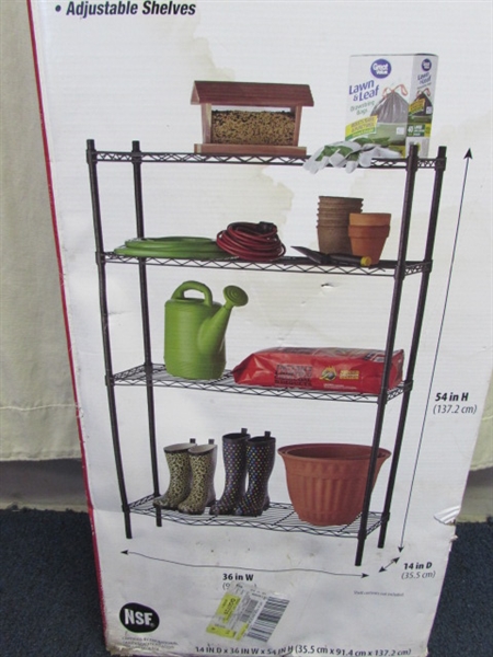 Hyper Tough 4-Shelf Metal Wire Shelf Unit