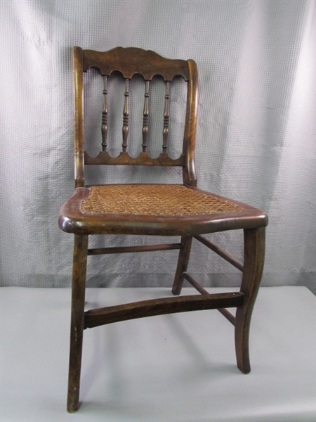 Antique Caned Childs Chair