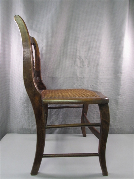 Antique Caned Childs Chair