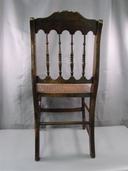 Antique Caned Childs Chair