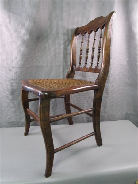 Antique Caned Childs Chair