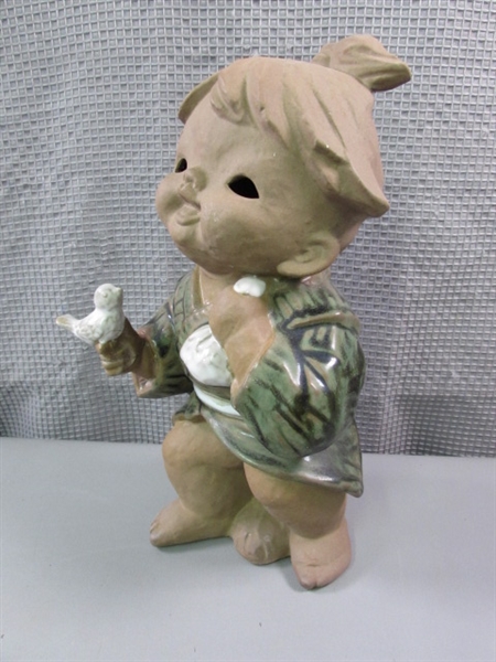 Asian Stoneware Child Statue/Figurine