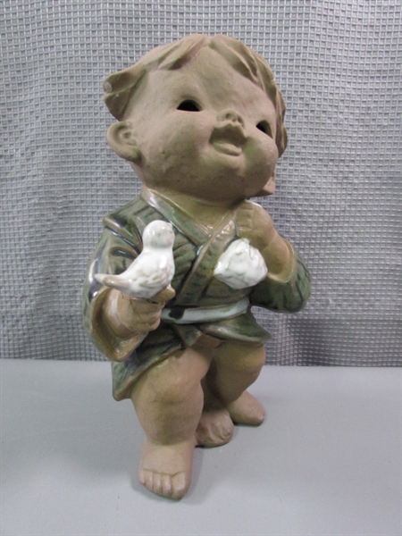 Asian Stoneware Child Statue/Figurine