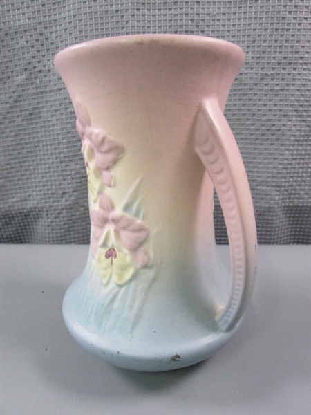 Vintage Hull Orchid Double Handled Vase #304-6