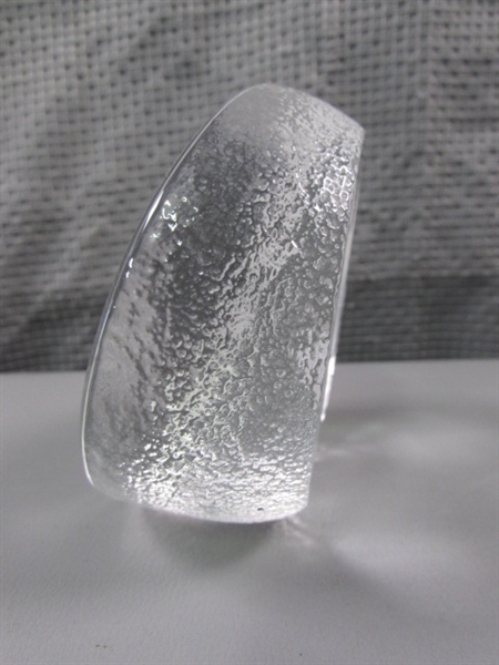 Mats Jonasson Crystal Sculpture - Signed