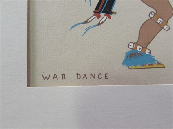 War Dance 1950's Vintage Harrison Begay Navajo Art