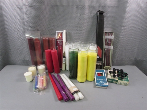 Large Assortment of Candles