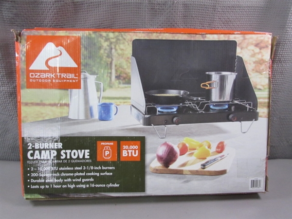 New Ozark Trail 2-Burner Camp Stove - Propane