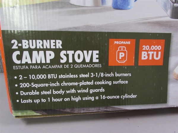 New Ozark Trail 2-Burner Camp Stove - Propane