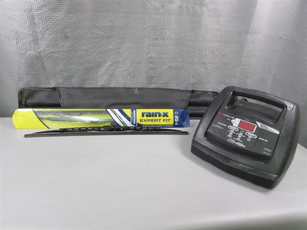 Battery Charger, Windshield Wipers & More