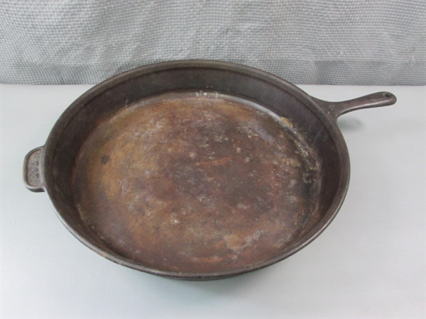 Large 15 American Cookware Cast Iron Skillet