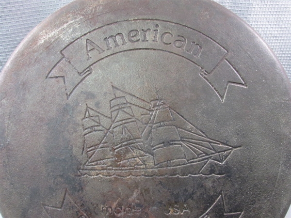 Large 15 American Cookware Cast Iron Skillet