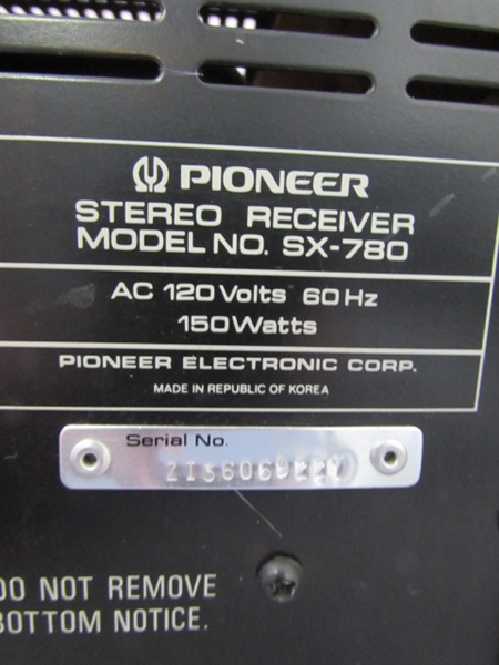 Vintage Pioneer Stereo Receiver - SX-780