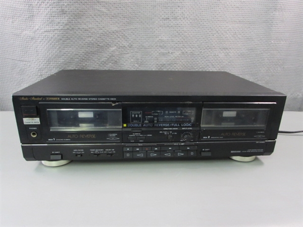 Fisher Double Auto Reverse Stereo Cassette Deck - CR-W880