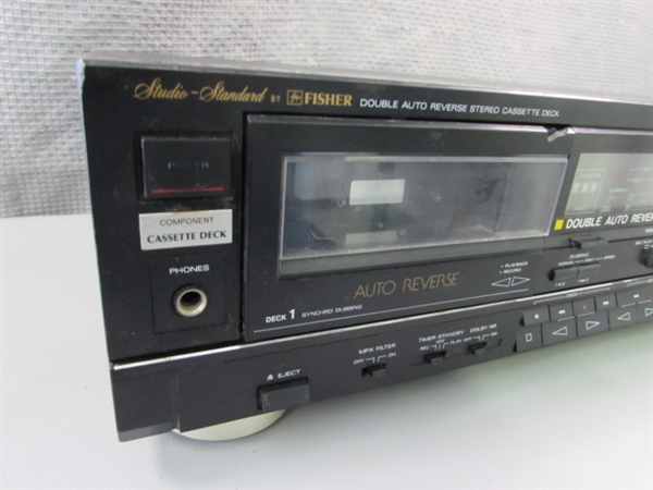 Fisher Double Auto Reverse Stereo Cassette Deck - CR-W880