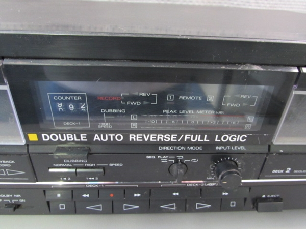 Fisher Double Auto Reverse Stereo Cassette Deck - CR-W880