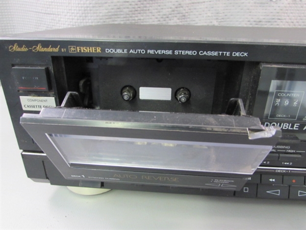 Fisher Double Auto Reverse Stereo Cassette Deck - CR-W880