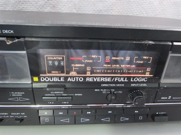 Fisher Double Auto Reverse Stereo Cassette Deck - CR-W880