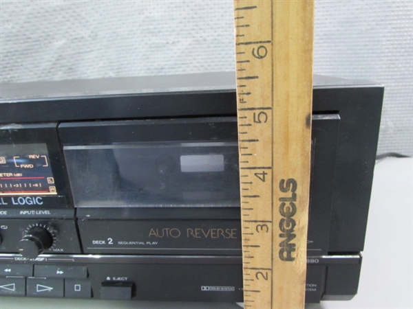 Fisher Double Auto Reverse Stereo Cassette Deck - CR-W880