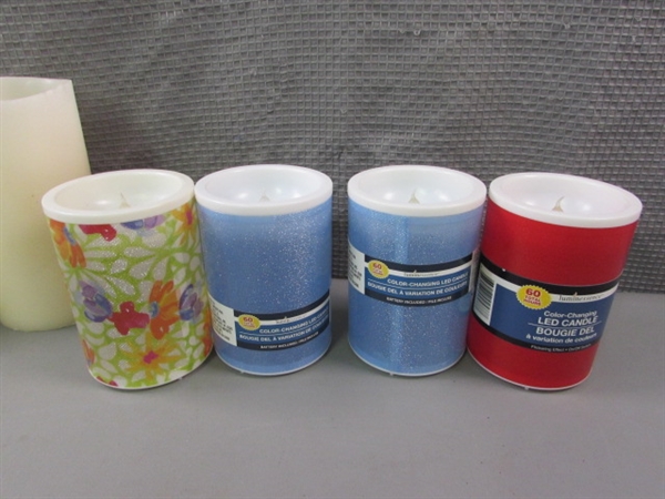 LED Battery Operated Candles, Garden Lights & more