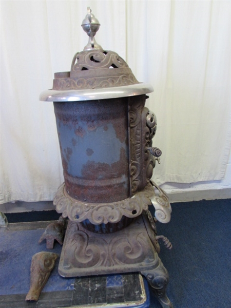 Vintage/Antique Hoosier Oak Wood Stove #14