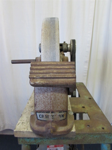 Craftsman Sharpening Wheel on Stand - Motor Needs Repair/Replacing