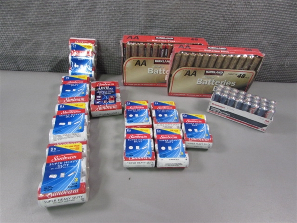 New Old Stock C, D & AA Batteries