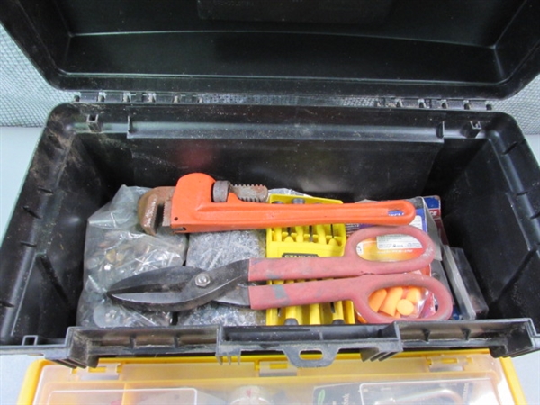 Plastic Toolbox w/Contents