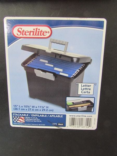 Sterilite Stackable File Box, Notebooks, Legal Pads, Crossword Books & More