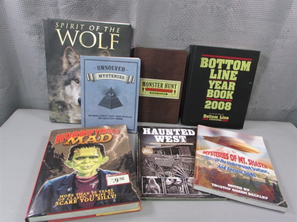 Books - Spirit of the Wolf, Mad, Unsolved Mysteries & More