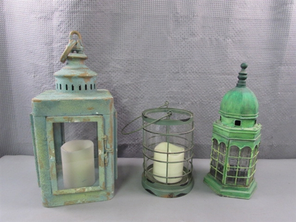 3 Candle Lanterns