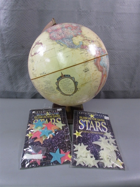 Replogle 12 Diameter Globe & Glow In The Dark Stars