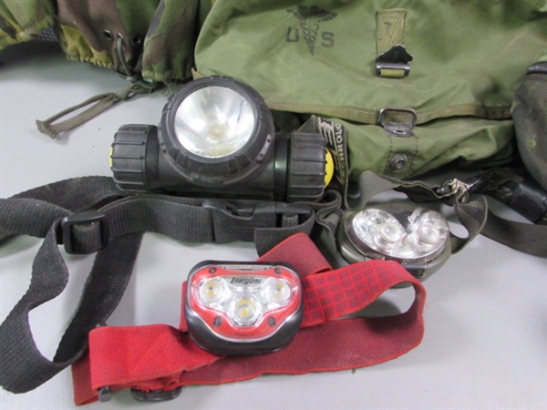 Camo Gear & Headlamps