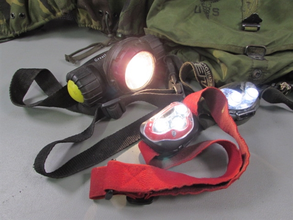 Camo Gear & Headlamps