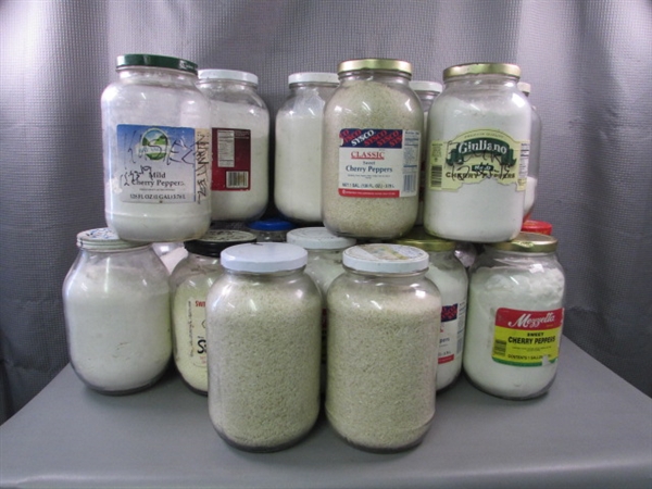 19 1-Gallon Glass Jars