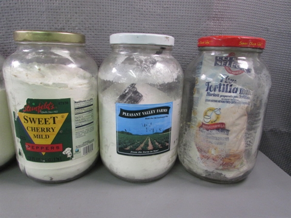 19 1-Gallon Glass Jars