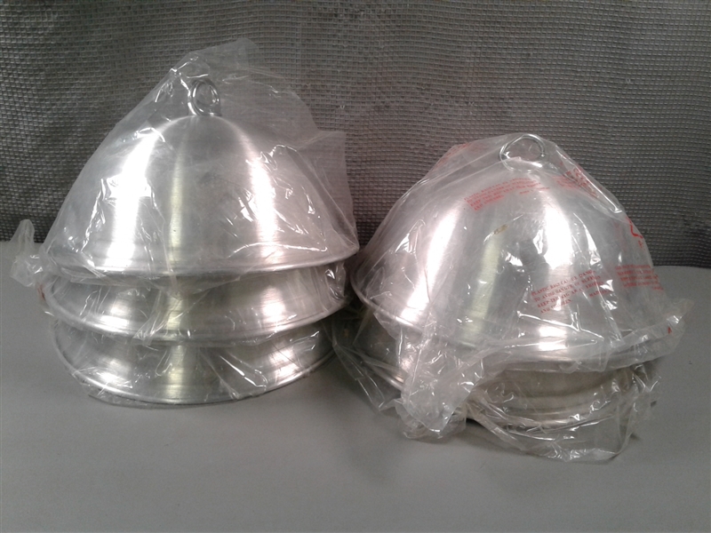 New- Set of 5 Aluminum Food Cover Cloches